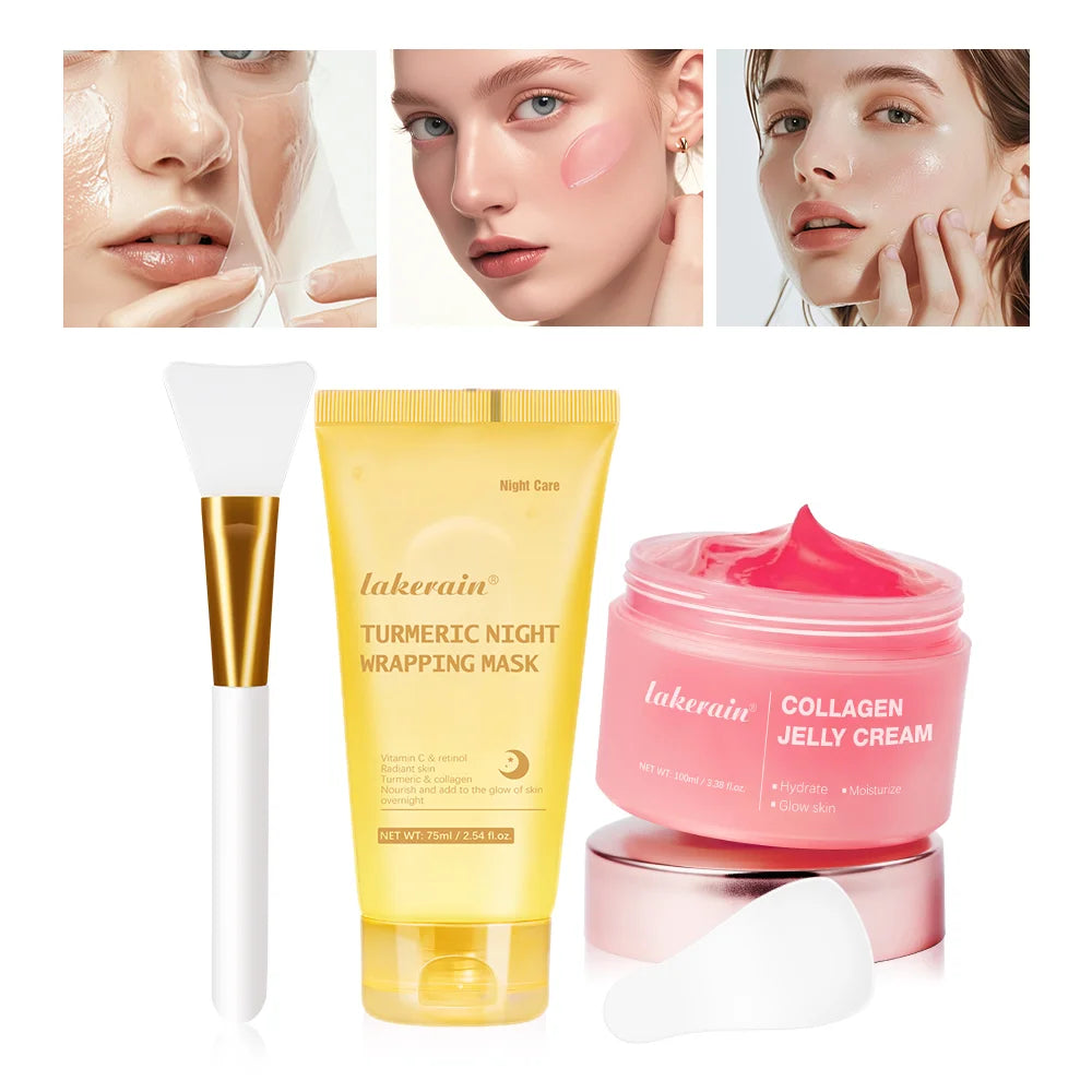 Lakerain Collagen Jelly Night Mask – Hydrating & Firming Peel-Off Treatment