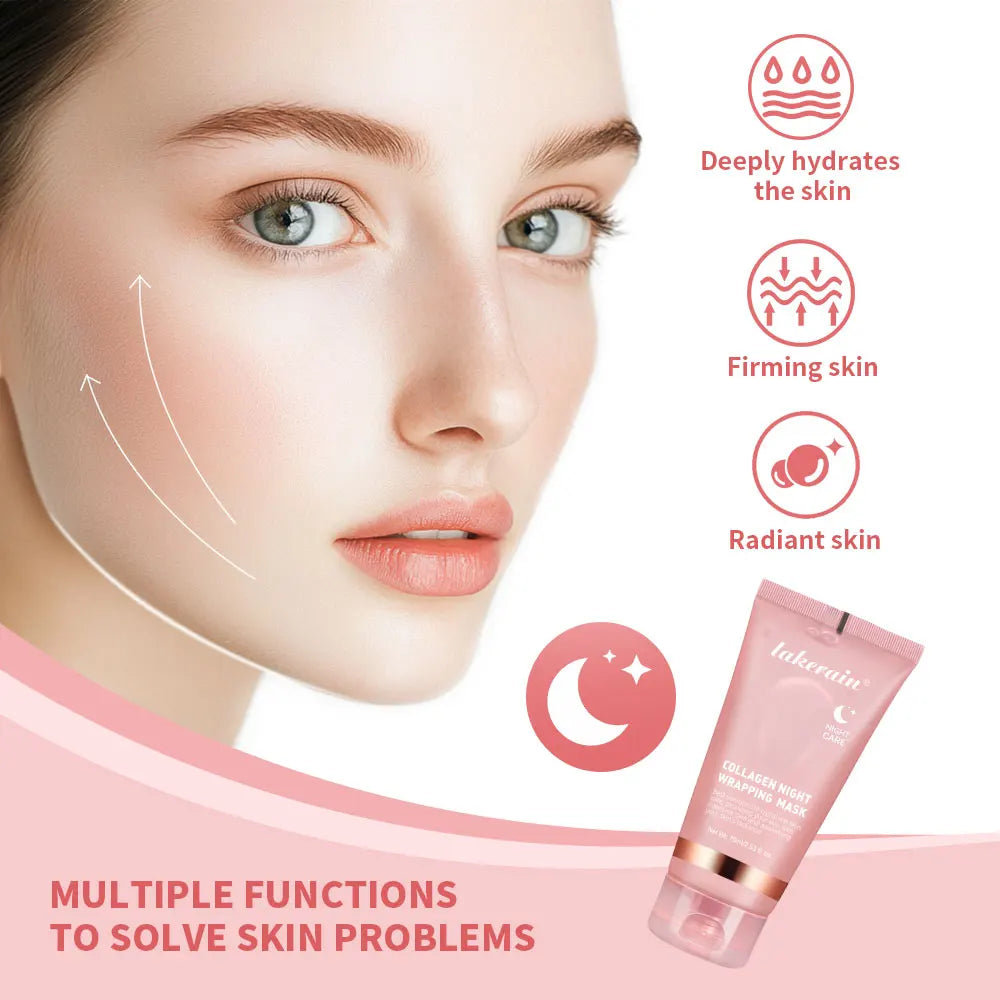 Lakerain Collagen Jelly Night Mask – Hydrating & Firming Peel-Off Treatment