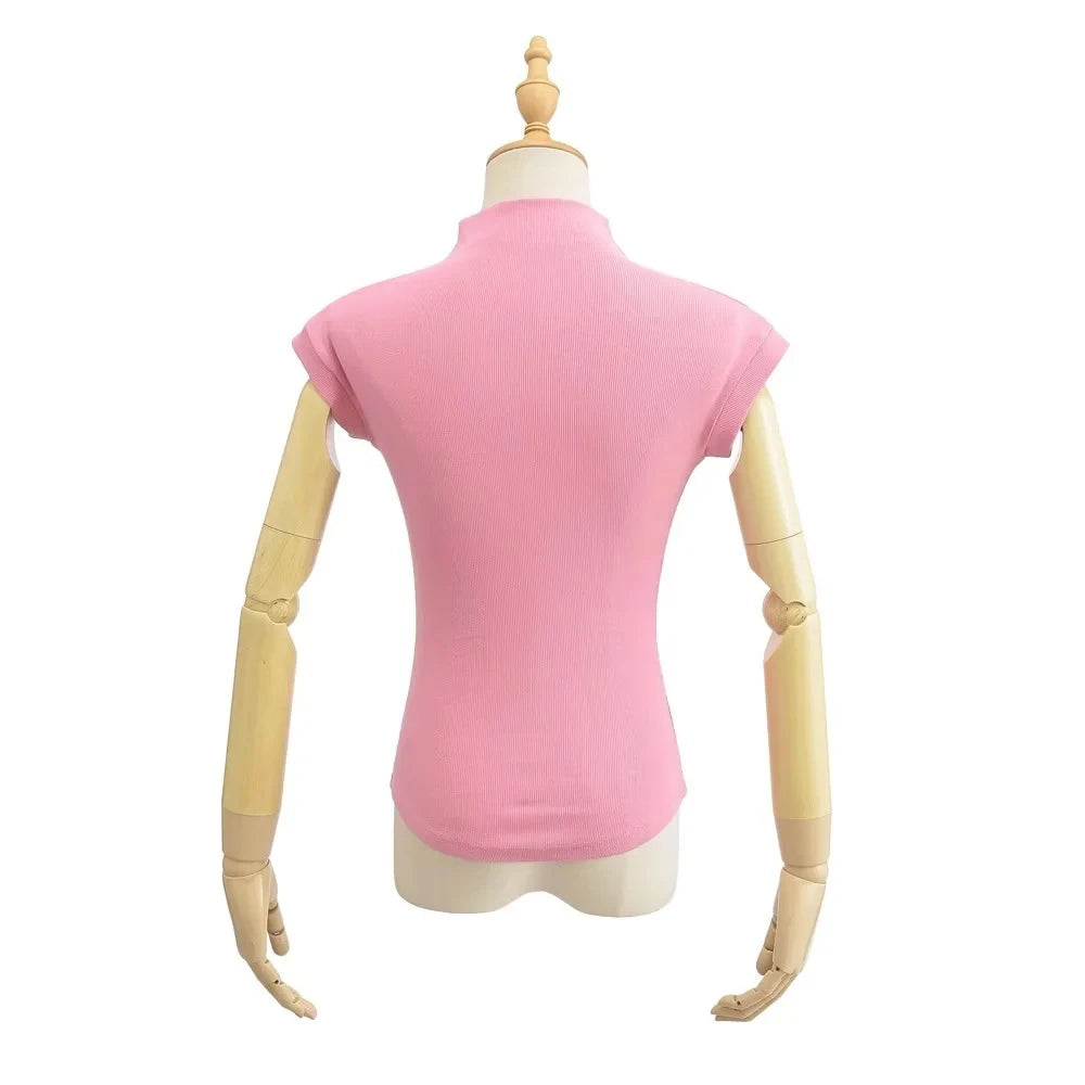 Sleeveless Turtleneck Tee for Summer Nights — TODOBLACK Slim-Fit Clubwear