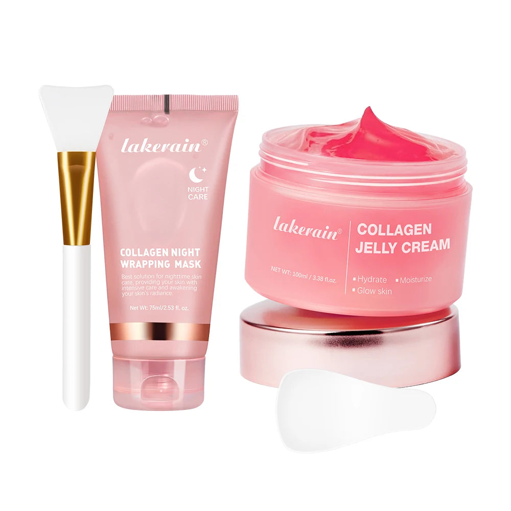 Lakerain Collagen Jelly Night Mask – Hydrating & Firming Peel-Off Treatment