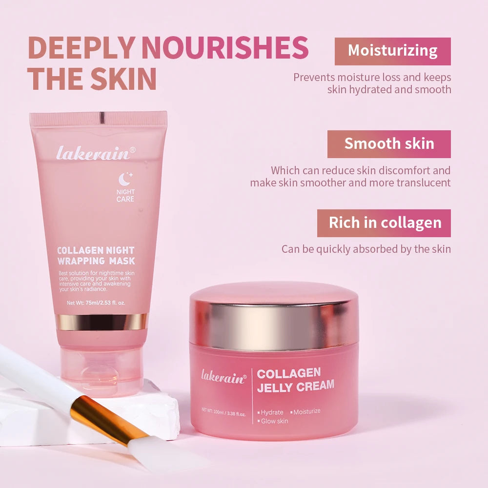 Lakerain Collagen Jelly Night Mask – Hydrating & Firming Peel-Off Treatment