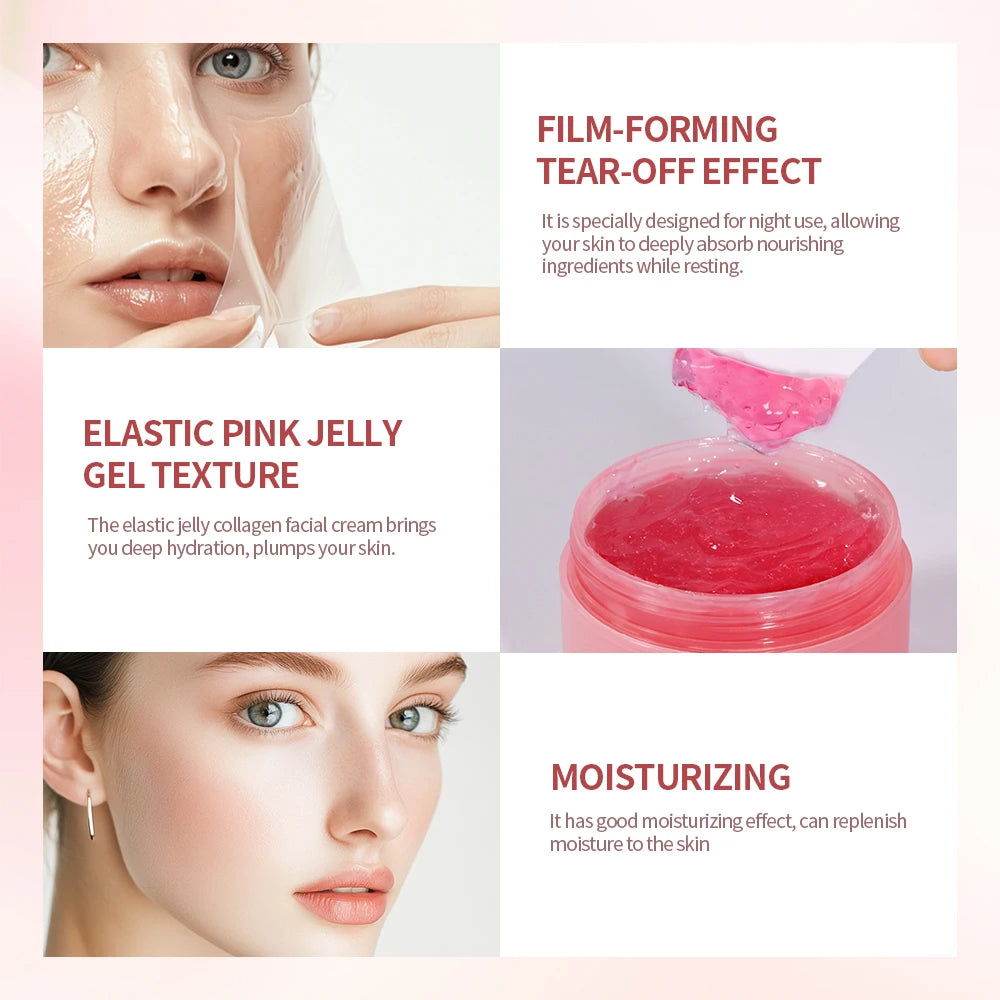 Lakerain Collagen Jelly Night Mask – Hydrating & Firming Peel-Off Treatment