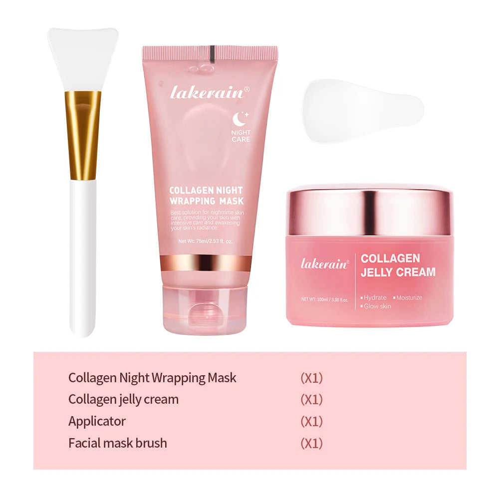 Lakerain Collagen Jelly Night Mask – Hydrating & Firming Peel-Off Treatment