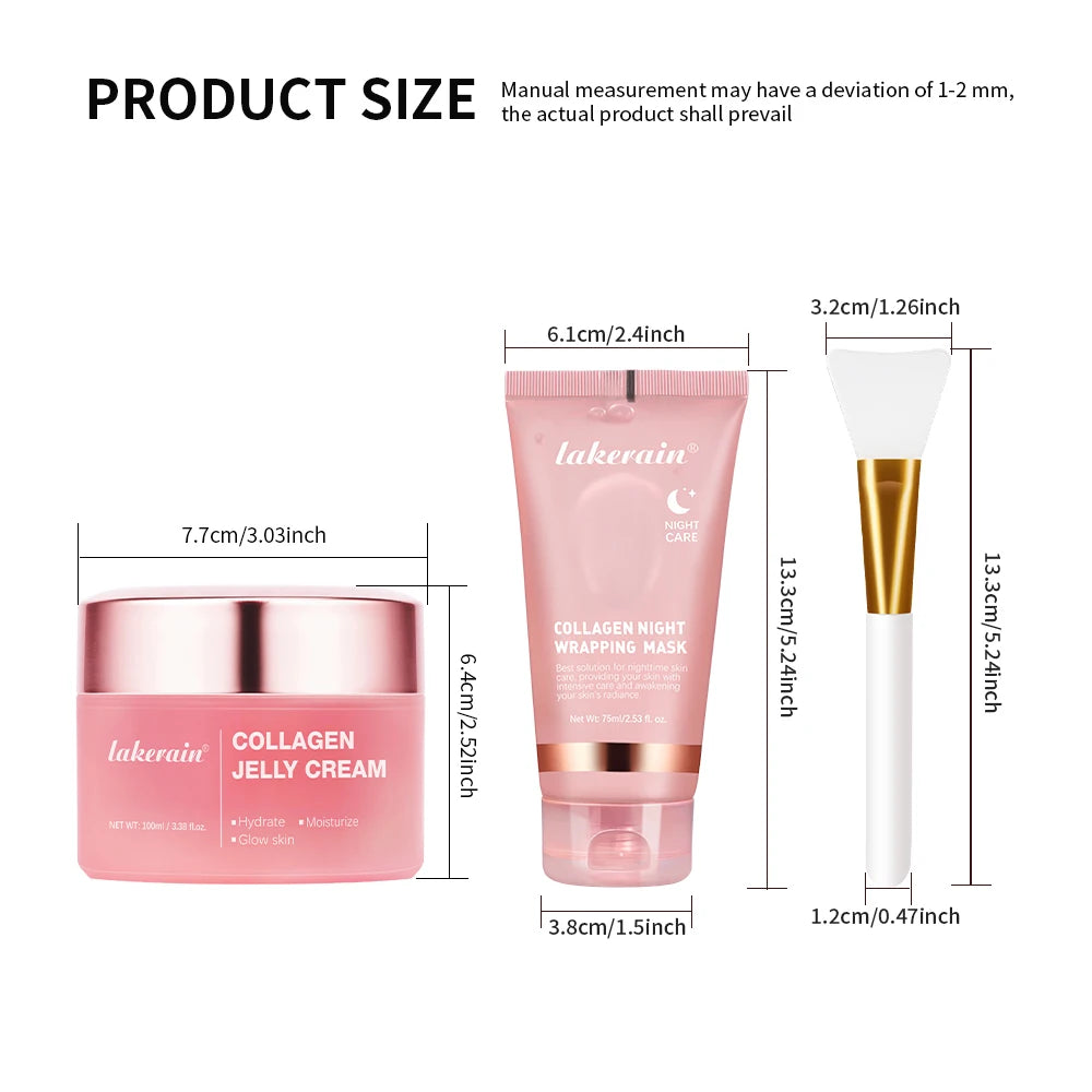 Lakerain Collagen Jelly Night Mask – Hydrating & Firming Peel-Off Treatment