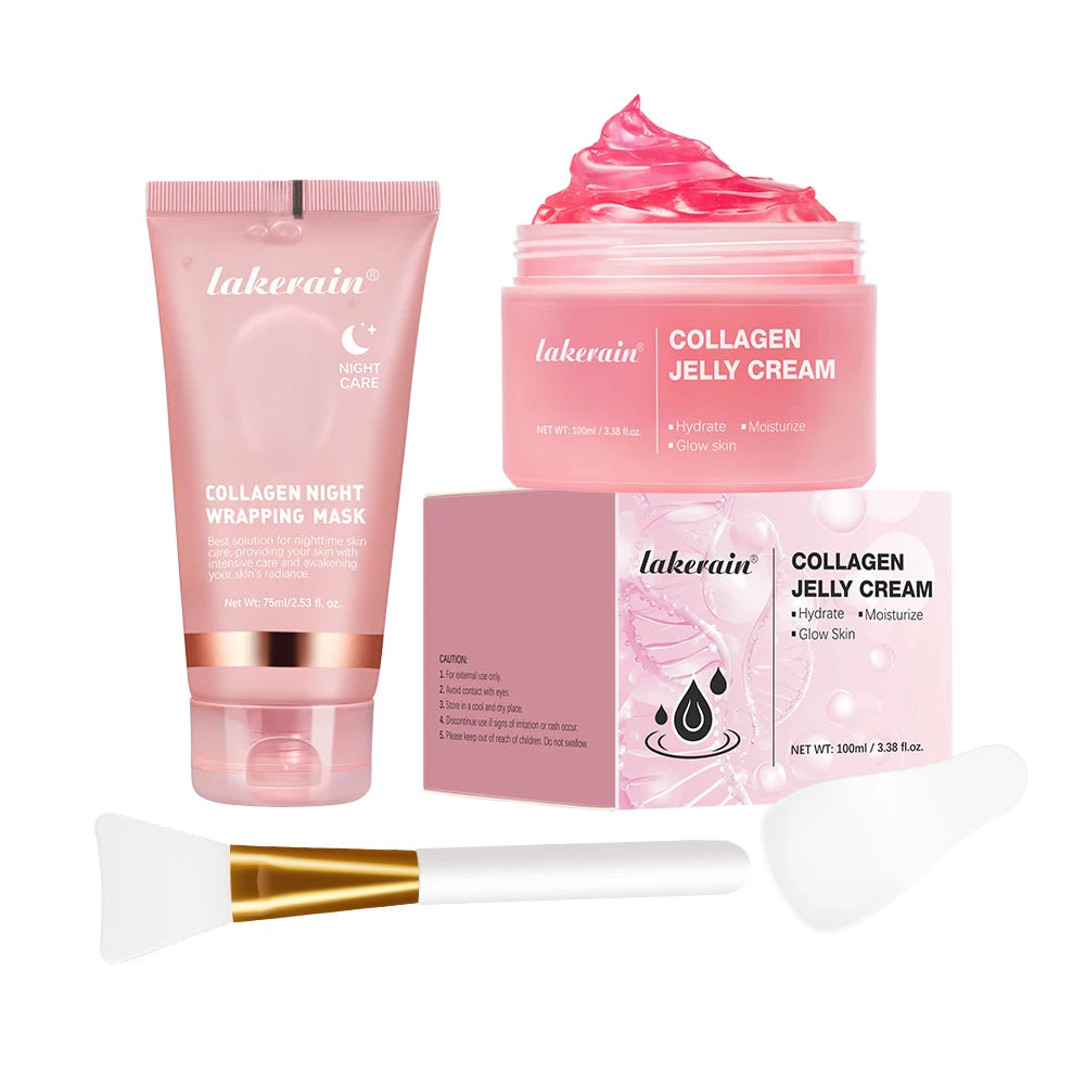 Lakerain Collagen Jelly Night Mask – Hydrating & Firming Peel-Off Treatment