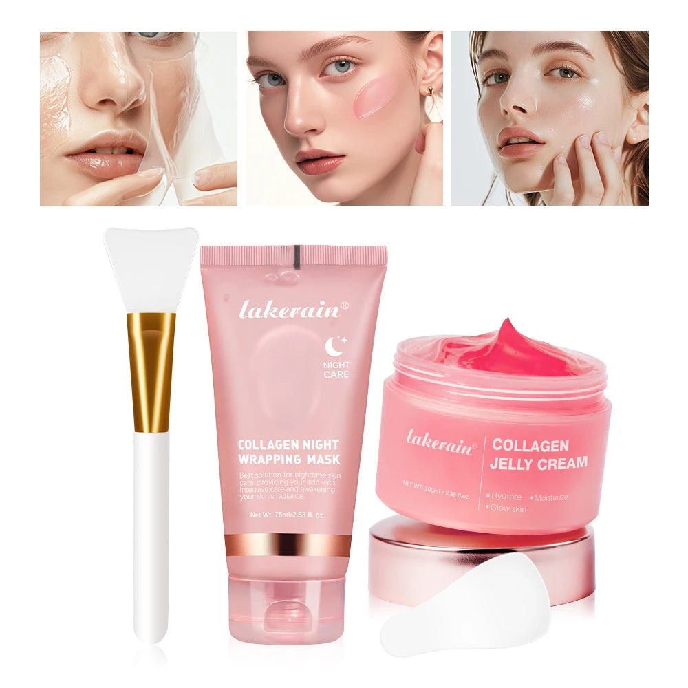 Lakerain Collagen Jelly Night Mask – Hydrating & Firming Peel-Off Treatment