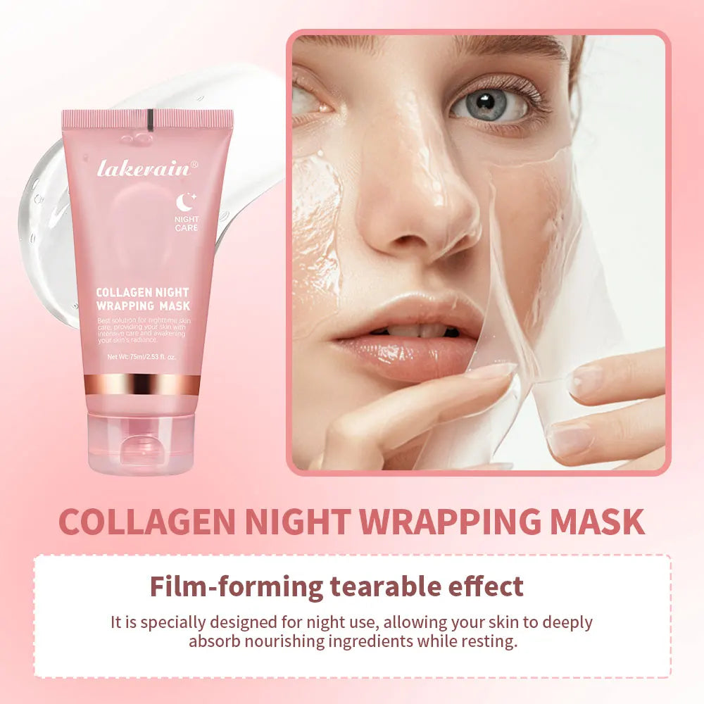 Lakerain Collagen Jelly Night Mask – Hydrating & Firming Peel-Off Treatment