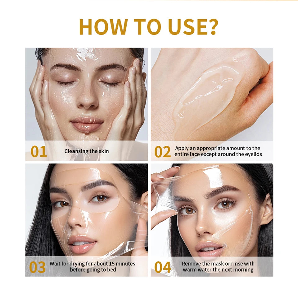Lakerain Collagen Jelly Night Mask – Hydrating & Firming Peel-Off Treatment